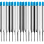 Lot de 16 recharges de grande capacit pour stylo a bille, format g2, epaisseur de trait moyenne, lot ...
