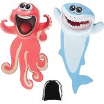 Lot de 2 marque - pages animaux mignons ¿ ane, panda, requin, pieuvre ¿ marque - pages imperm�ables, ...
