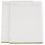 Lot de 2 blocs feuilles cartonnes a4 epais de 100 g / m, 200 feuilles [400 pages] papier rechargeable ...
