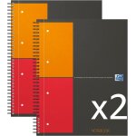 Lot 2 cahiers international notebook a4plus petits carreaux 5 mm 160 pages reliure int�grale couverture ...