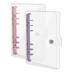 Lot de 2 classeurs a6 en pvc souple a 6 anneaux, classeur budgétaire transparent, classeur rechargeable, ... Lot de 2 classeurs a6 en pvc souple a 6 anneaux, classeur budgétaire transparent, classeur rechargeable, ...