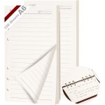 Lot de 2 classeurs a anneaux a6 rechargeables - 120 feuilles de papier a 6 trous - lignes a6 - recharge ... Lot de 2 classeurs a anneaux a6 rechargeables - 120 feuilles de papier a 6 trous - lignes a6 - recharge ...