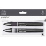 Lot de 2 feutres promarker noir + blender - winsor & newton Lot de 2 feutres promarker noir + blender - winsor & newton