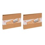 Lot de 2 mini albums photos a personnaliser 24 pages - pour 24 photos 10 x 15 ou 13x18 cm - beige