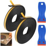 Lot de 2 ruban d'tanchit pour plaque de cuisson, 9 mm x 2 mm x 3 m joint plaque induction dont plaque ...