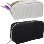 Lot de 2 trousses a crayons - trousse esthtique - pour adolescent - noir - petite trousse esthtique ...