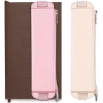 Lot de 2 trousses elastiques en cuir pour ordinateur portable, crayons, marqueurs, avec bande elastique ...