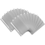 Lot de 20 chemises a4 en plastique gris