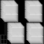 Lot de 20 pochettes pour classeur avec 4 poches de format a4 - 4 trous - pour le rangement de matrices ...