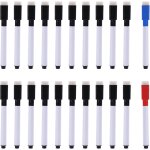 Lot de 22 marqueurs effa�ables pour tableau blanc avec aspiration magn�tique avec effacement sec, pointe ...