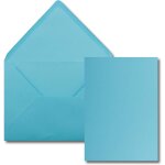 Lot de 25 cartes avec enveloppes - cartes simples au format a5 (14, 8 x 21 cm) - enveloppes au format ...