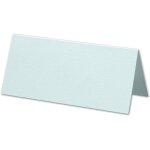 Lot de 25 cartons de table - bleu ciel (bleu) - 45 x 100 mm - cartes pliantes pour table festive - d�coration ...