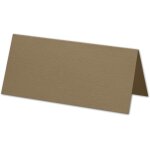 Lot de 25 cartons de table - olive (vert) - 45 x 100 mm - cartes pliantes pour table festive - d�coration ...