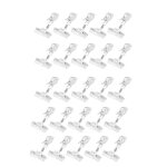 Lot de 25 porte - affiche rotatif a clip en plastique, pr�sentoir a clip, support de prix, transparent ...
