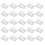 Lot de 25 porte - cartes en acrylique de 3 cm, supports de numros de table pour mariages, ftes, menus, ...