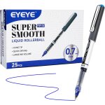 Lot de 25 stylos a bille a encre liquide, pointe fine de 0, 7 mm, s�chage rapide, ecriture lisse pour ...