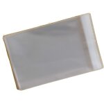Lot de 250 - cellophane display bags self seal - cello size 89mm x 230mm + 30mm flap - 30 micron by Lot de 250 - cellophane display bags self seal - cello size 89mm x 230mm + 30mm flap - 30 micron by