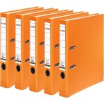 Lot de 3 ou 5 classeurs en plastique polypropylne 5er pack schmal orange