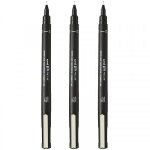 Lot de 3 feutres de dessin uni pin - 0. 1mm - noir - uni - ball