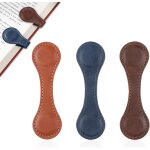 Lot de 3 marque - pages magnétiques en cuir vintage faits a la main - porte - page double face - boucles ... Lot de 3 marque - pages magnétiques en cuir vintage faits a la main - porte - page double face - boucles ...