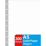 Lot de 3 recharges de papier ligné a5 tul discbound pour carnet de notes de taille junior a 8 disques, ... Lot de 3 recharges de papier ligné a5 tul discbound pour carnet de notes de taille junior a 8 disques, ...