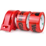 Lot de 3 rouleaux de bandes adhsives en verre - 66 m x 50 mm - matriau d'emballage pour colis et carton ...