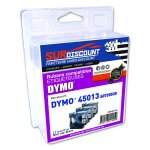 Lot de 3 rubans compatibles pour titreuse dymo 45803 12mm / 7m plastique noir sur blanc