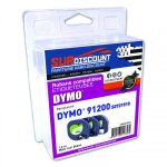 Lot de 3 rubans compatibles pour titreuse dymo 91200 12mm / 4m papier noir sur blanc