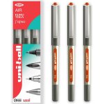 Lot de 3 stylos rollers a pointe 0, 7 mm dans un emballage cadeau orange