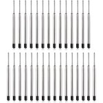 Lot de 30 cartouches mtalliques comprenant des recharges de stylo a encre noire pour remplacement de ...