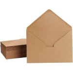 Lot de 30 enveloppes en papier kraft - avec collage humide - pour cartes de v?ux, invitations, cartes ... Lot de 30 enveloppes en papier kraft - avec collage humide - pour cartes de v?ux, invitations, cartes ...