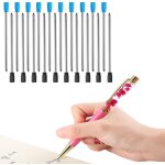 Lot de 30 recharges de stylo a bille rempla�ables 7 cm universelles de rechange 0, 5 mm pointe de rechange ...