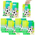 Lot de 30 sacs anniversaire football pour enfants, sachets cadeau pour garons et filles, pochette bonbon ...