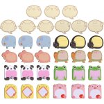 Lot de 33 mini notes autocollantes pour enfants - motif animaux - pour la maison, l'�cole, le bureau