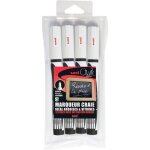 Lot de 4 marqueurs craies uni chalk pointe conique coloris blanc