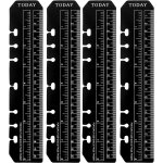 Lot de 4 marque - pages, r��gle, classeur, recharge papier, marqueur de page a5, marqueur de page en ...