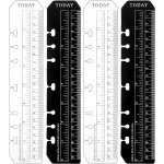 Lot de 4 marque - pages, rgle, classeur, recharge papier, marqueur de page a5, marqueur de page en plastique, ...