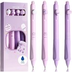 Lot de 4 stylo effa�ables kawaii - gateau, glaces, dessert, d�licieux - avec bille sur l'extr�mit� pour ...