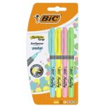 Lot de 4 surligneurs - pastels - bic