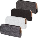 Lot de 4 trousses en feutre, multifonctions, pour papeterie, papeterie, papeterie, fournitures scolaires, ... Lot de 4 trousses en feutre, multifonctions, pour papeterie, papeterie, papeterie, fournitures scolaires, ...