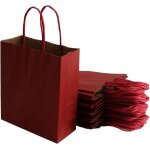 Lot de 40 sacs cabas en papier kraft avec poignées - 18 x 8 x 21 cm sac de courses / emballage cadeau ... Lot de 40 sacs cabas en papier kraft avec poignées - 18 x 8 x 21 cm sac de courses / emballage cadeau ...