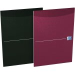 Lot de 5 bloc - notes essentials a4 lign 7mm marg 160 pages endoss couverture carte coloris assortis ...