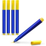 Lot de 5 feutres dtecteurs de faux billets facile et rapide, stylos vrificateurs de billets de banque, ...