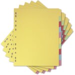 Lot de 5 paquets de 10 intercalaires a4 + (extra larges), 10 intercalaires, assortis Lot de 5 paquets de 10 intercalaires a4 + (extra larges), 10 intercalaires, assortis
