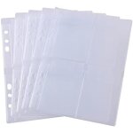 Lot de 5 pochettes pour classeur avec 4 poches de format a5 a 6 trous pour le rangement de matrices et ... Lot de 5 pochettes pour classeur avec 4 poches de format a5 a 6 trous pour le rangement de matrices et ...