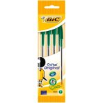 Lot de 5 stylos bille cristal original - vert - pointe moyenne