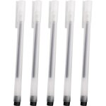 Lot de 5 stylos a bille a encre gel noire, pointe extra fine de 0, 5 mm, stylos a bille a pointe fine, ... Lot de 5 stylos a bille a encre gel noire, pointe extra fine de 0, 5 mm, stylos a bille a pointe fine, ...