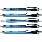Lot de 5 stylos ? bille slider rave - noir - schneider