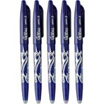 Lot de 5 stylos frixion ball pointe moyenne 0. 7mm bleu pilot