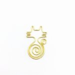 Lot de 5 trombones ajours en forme de chat, dessin anim mignon, clips mmo, signet en mtal, nouveaut, ...